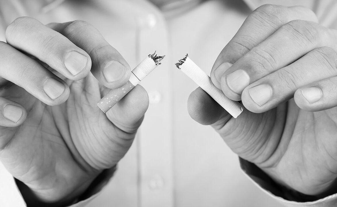Prostatiidi suitsetamisest keeldumine